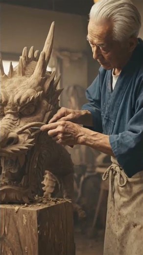 The Last Master: Hand-Carving a Life-Size Wooden Dragon