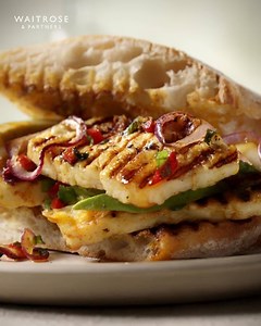 52K views · 1K reactions | For extra flavour, give the halloumi 15 minutes to marinate before griddling. Serve with crunchy red onion and fresh avocado, in a crispy ciabatta roll. | Waitrose & Partners | Facebook