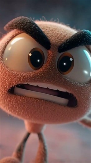 “An angry cartoon character standing strong and showing powerful emotions 😡🔥.
