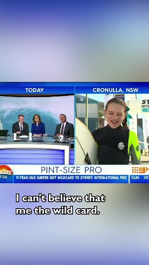 11-Year-Old Aussie Surfing Star Sabre: A Memorable Moment