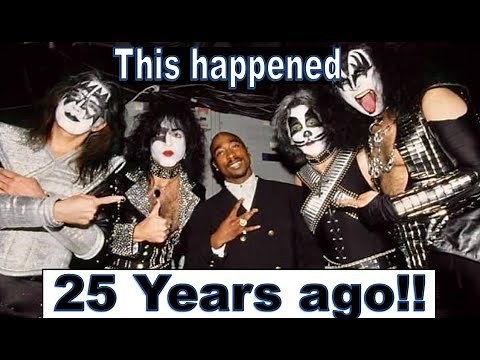 KISS - Tupac introduces the reunited KISS - 25 years ago. 2/28/96