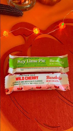 Key Lime Pie and Wild Cherry Barebells #protein bars #tastetest 🍋‍🟩🍒 #foodreview #food #snack