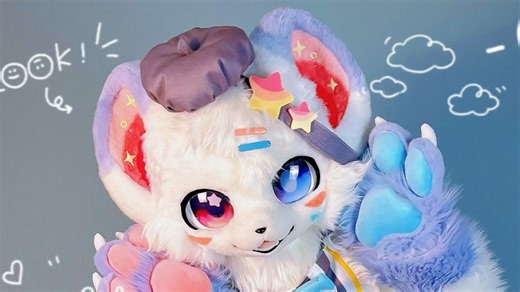 【兽装fursuit】小画家来啦！