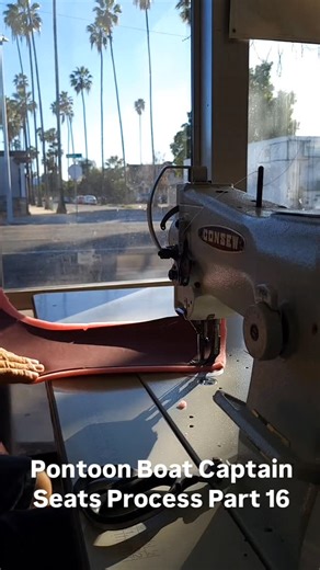 Corina & Jesse on Instagram: "Pontoon Boat Captain Seats Process Part 16"