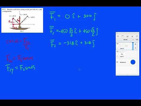 Problem F2-7 Statics Hibbeler 12th (Chapter 2)