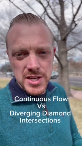 What's a continuous flow intersection?