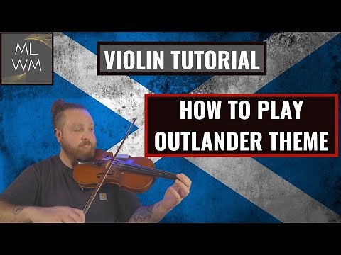 How play Outlander Theme Song on Violin (Skye Boat Song) - Beginner Tutorial