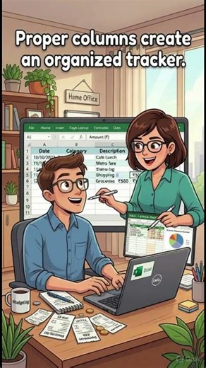 Expense Tracker in Excel | Track Monthly Expenses Easily #excel #short #viralshort #exceltips