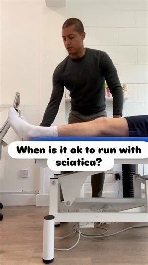 How high should a straight leg raise be before I’m happy for a patient with sciatica to run? 🤔My answer: It depends.Consider this athlete who is 14/52 post-microdiscectomy and still has a limited SLR of approx 75° on the affected left leg compared to 90° on the unaffected side.I would NOT be happy for this patient to run. 🚫🏃Why?⚠️ Too close to surgery for my liking (potential re-herniation risk)⚠️ Neural symptoms still need time to settle (risk of a radicular flare)⚠️ Symptoms remain too irri
