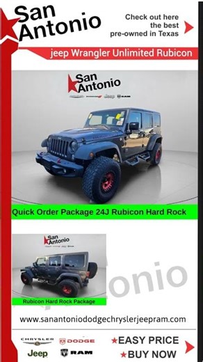 Pre-Owned 2016 Jeep Wrangler Unlimited Rubicon With Navigation & 4WD