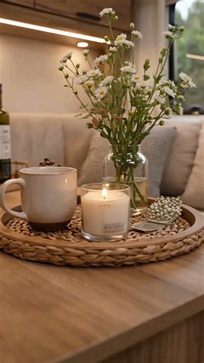 Exploring a Modern Caravan: Smart, Cozy & Space-Saving Interior Design #shorts