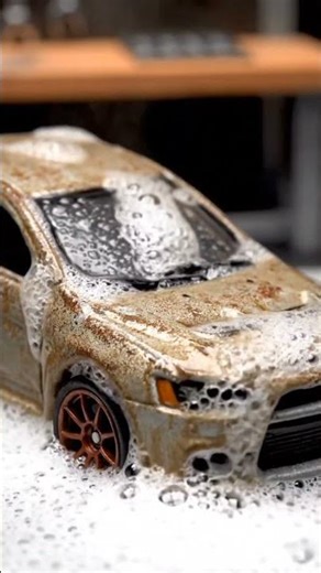 Dirty Hot Wheels Evo VI Restoration 😱 Satisfying Transformation. #shorts