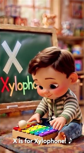 X for Xylophone 🎵 | ABC Learning for Babies | Fun Alphabet Song & Animation