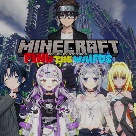 The Counter Find The Waifus My Teammates Part 3 #minecraft #hololive #toloveru #capcut #capcutedit
