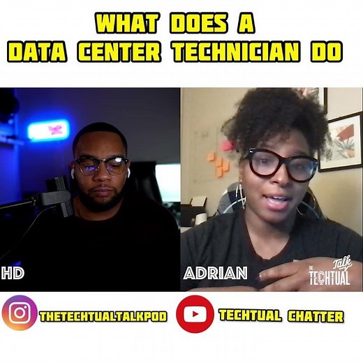 What does a data center technician do?