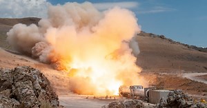SLS rocket booster put through its paces in spectacular static fire test