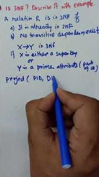3NF Explained with Example 🔥 | Remove Transitive Dependency #dbms #normalization #shorts