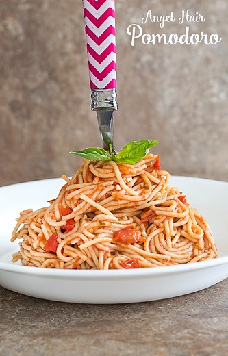 Angel Hair Pomodoro Using Campari Tomatoes - Healing Tomato