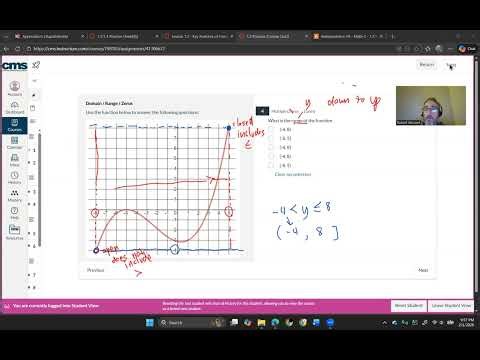 Math 3 - 1.2 Practice Walkthrough - Key features of graphs