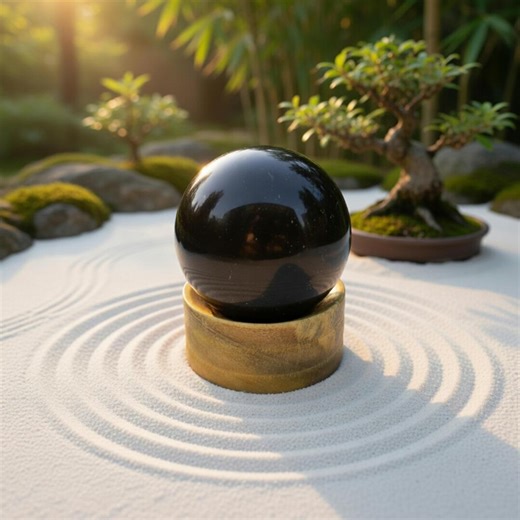 Black Obsidian Crystal Sphere, Polished Obsidian Ball for Protection Rituals & Grounding, Tabletop Altar Decor for Bedroom Desk Living Room - Etsy