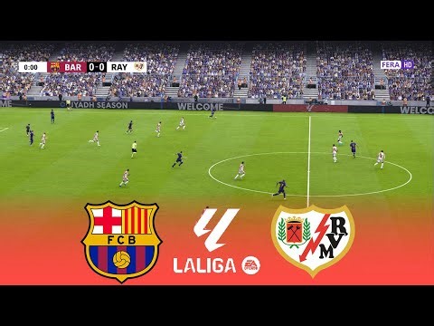 BARCELONA vs RAYO VALLECANO Live | La Liga 2026 | 22 March 2026 | Simulation PES 2021 Gameplay