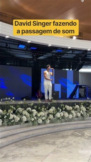 David Singer fez passagem de som antes do show