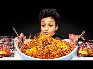 Extreme Spicy Korean Fire Noodles Challenge 🔥🔥