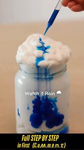 Rain Cloud in a Jar | Hello Quick recipes