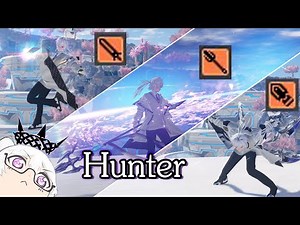 [ PSO2NGS ] : แนะนำอาวุธคลาสHunter (Sword,Wired lance,Partizan)