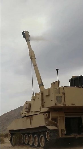 Firing the M109 Paladin