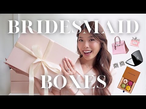INSIDE MY LUXURY BRIDESMAID BOXES 👰🏻🌸 | Destination wedding edition, Korea, chic proposal ideas!