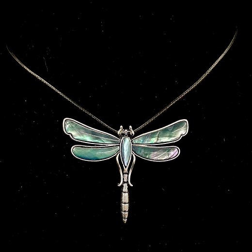 Dragonfly Necklace, Abalone Dragonfly, Silver Dragonfly, Green Dragonfly, Insect Necklace, Dragonfly Pendant, Blue Dragonfly, - Etsy