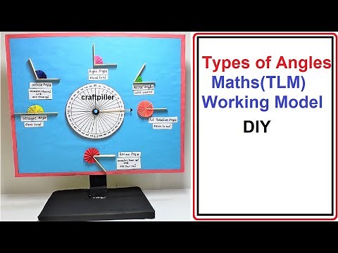 types of angles math's working model(TLM project) | craftpiller ‪@howtofunda‬