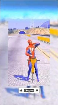 Alien Attack! SPIDERMAN Saves Everyone in GTA 5 🚀 #shorts