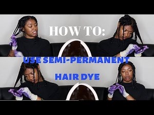 HOW TO USE SEMI-PERMANENT HAIR DYE | Navy Blue | Adore