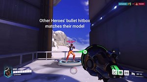 Mercy's Bullets still have an unnaturally large hitbox.
