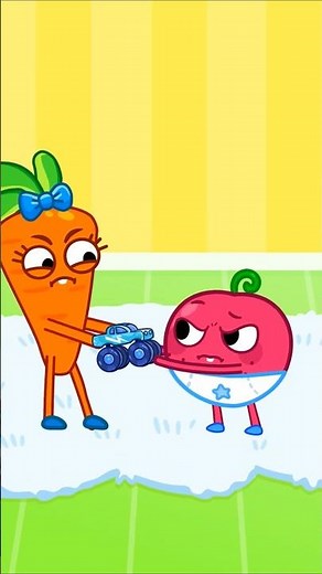 🚗💕 Carrot and Cherry Learn to Share | Watch and Sing Together!