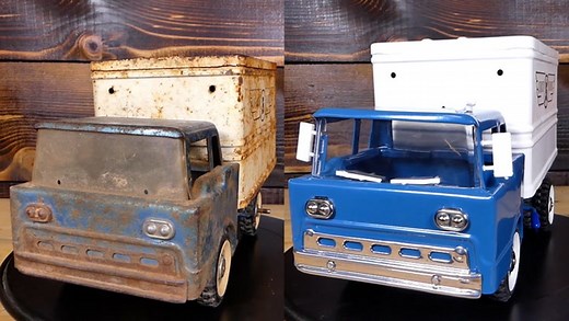 How a 1960s Structo toy truck is restored