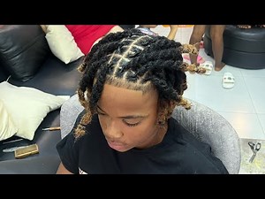 Installing 6-Inch Dreadlock Extensions | From Netherlands to Nigeria #barber #dreadlocks #kids #locs