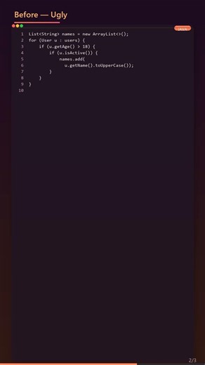 Ugly Java Code → Clean Code in 5 Seconds ⚡ | Copilot Refactor #ai #claude #like #subscribe