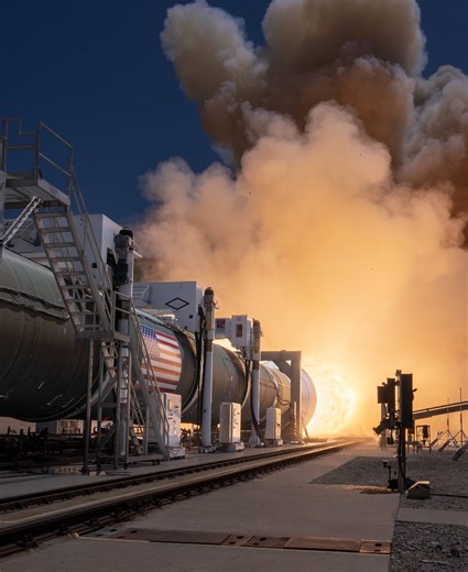 Northrop Grumman rocket test ends in nozzle failure