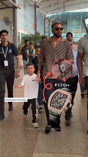 Hardik Pandya's Luxury Airport Look – Crorepati Swag from Wrist to Pair 😎💸 #hardikpandya #shorts