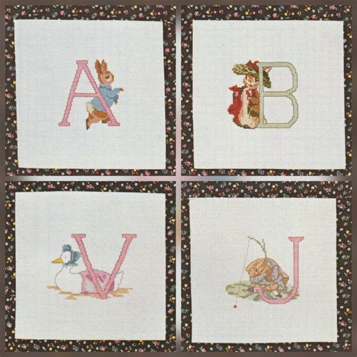 Peter Rabbit Alphabet Cross Stitch Pattern – Beatrix Potter Nursery Sampler (PDF) - Etsy