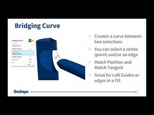 Surfaces and Curves in Onshape | Webinar (July 17th, 2018)