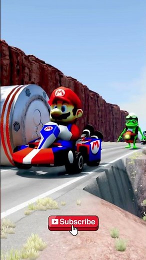 Lightning McQueen Escapes a Giant Rolling Tank in BeamNG Drive!