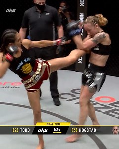 "JT" SHUT HER DOWN 😳 Will atomweight kickboxing queen Janet Todd finish Lara Fernandez and become the ONE Interim Atomweight Muay Thai World Champion on July 22? #ONE159 | 22 July | ONE Championship