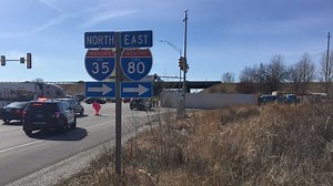 Semi-trucks loaded with bricks, hogs roll over in separate crashes