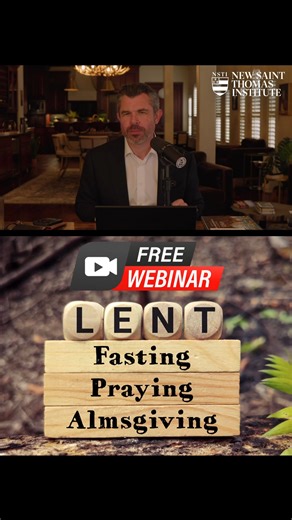 "What am I giving up for Lent? Why does it matter? 2026 Catholic Lent Plan" Reserve your spot for our Catholic Webinar here and get free Lent Resources: https://event.webinarjam.com/qpvqw/register/k87z5a9z | Dr. Taylor Marshall
