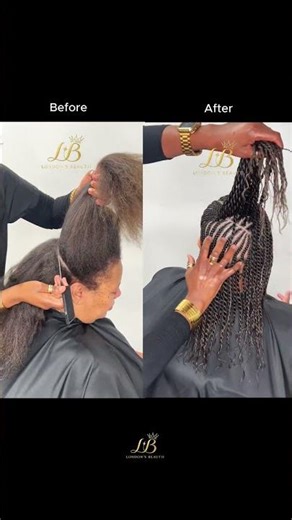 Before and After Two Strand Twist