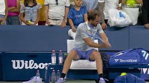 14K views · 107 reactions | Just looking at the mental health crisis in the country you have to wonder how we could improve as a species. This example at the US Open Tennis championships shows we probably have issues yet to be resolved. Then again - yeah - sports can be intense. Medvedev went a little "unhappy" after a rough match, an upset loss, and a photographer who actually ran onto the court. Rough day. | Kevin Steele | Facebook